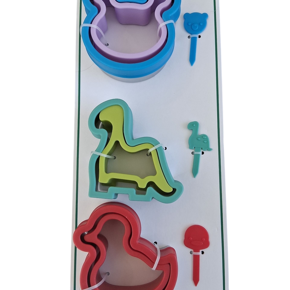 Colorful Animal Shape Cookie Cutters Set
